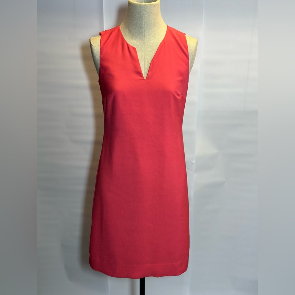 New J. Crew Split-neck suiting dress Coral!!!